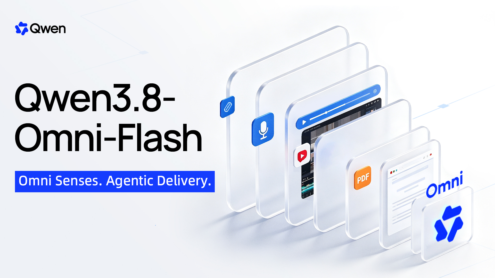 Qwen3.8-Omni-Flash 공식 발표 배너